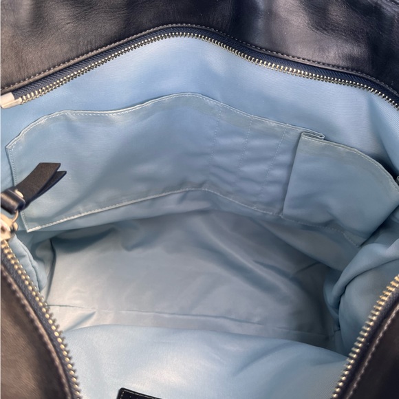 Large Blue Vintage Coach Leatherware Hampton Tote in Nubuck leather - Picture 10 of 16